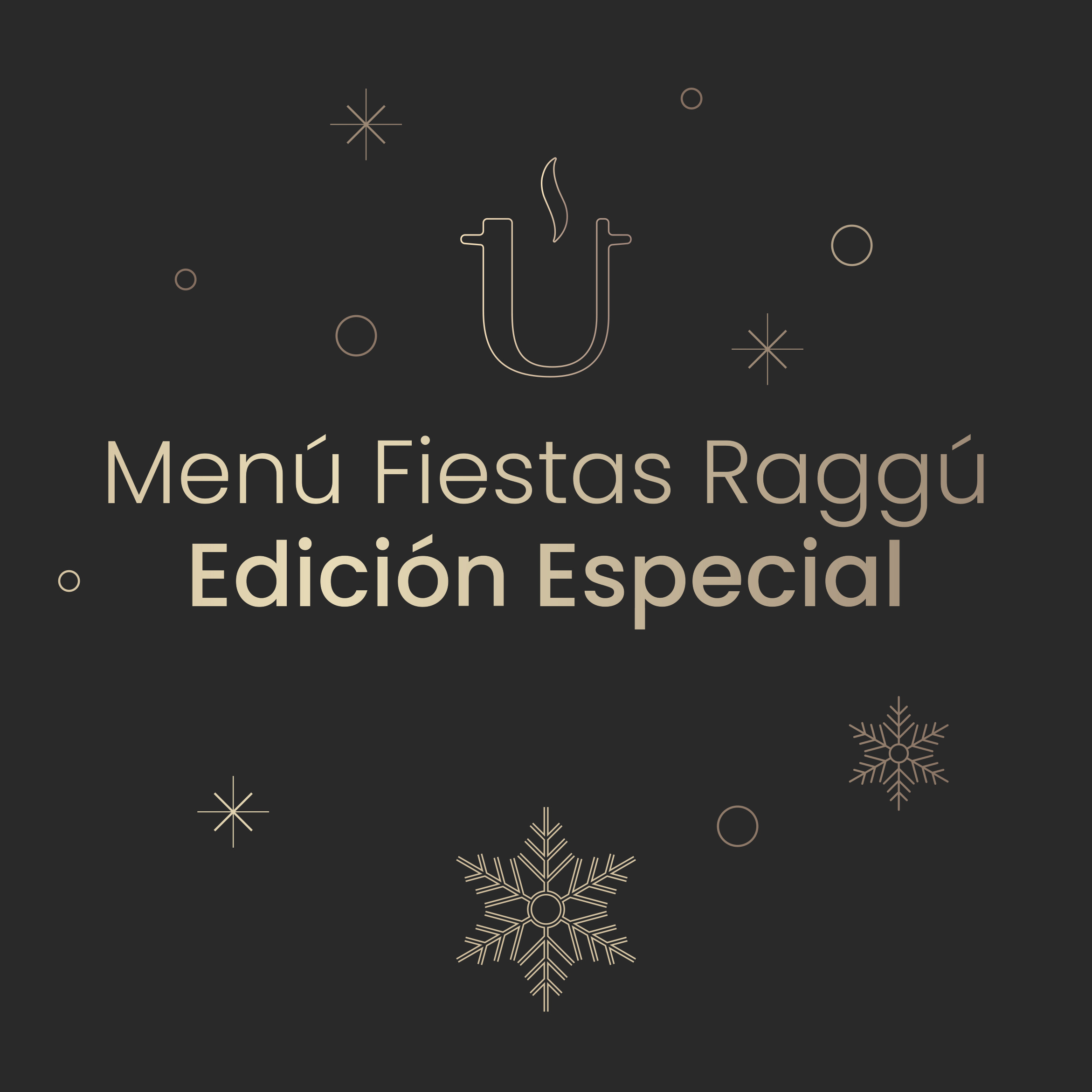 Menú Fiestas Raggú Edición Especial
