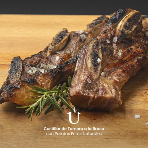 Costillar de Ternera a la Brasa con Patatas Fritas Naturales Raggú