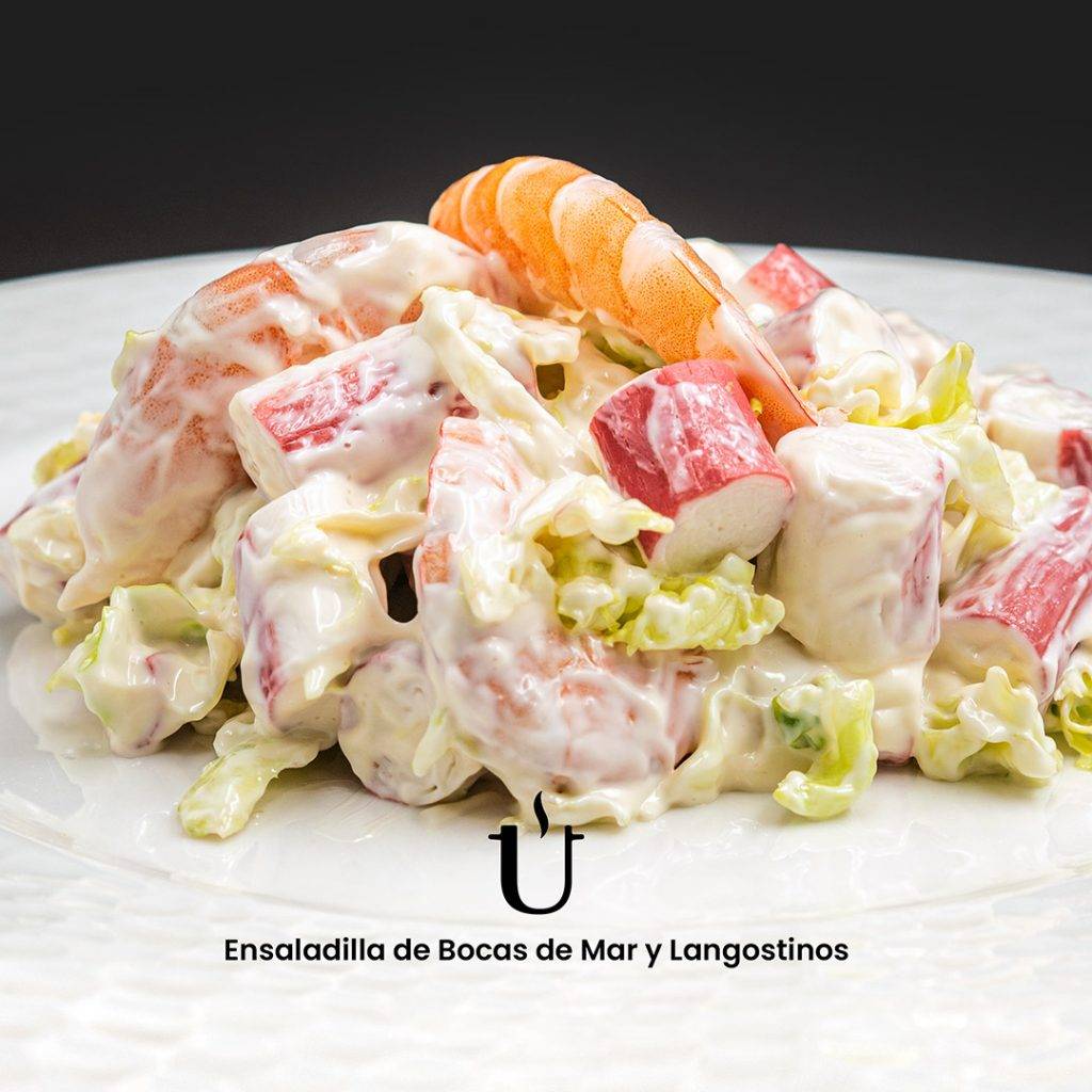 Ensaladilla de Bocas de Mar y Langostinos - Raggú