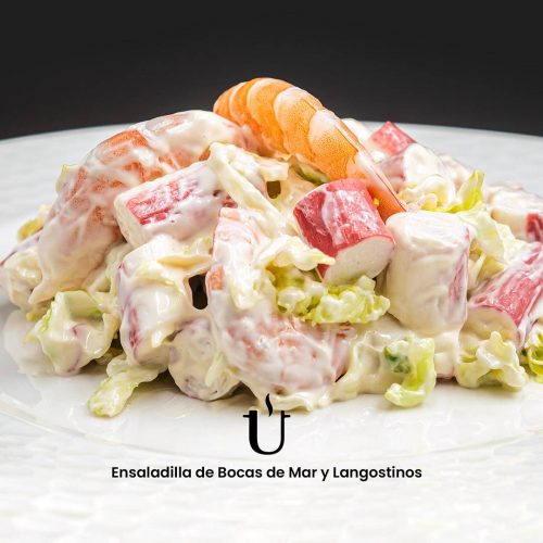 Ensaladilla de Bocas de Mar y Langostinos - Raggú
