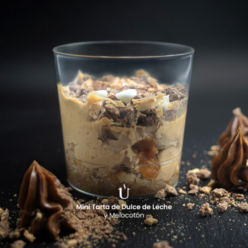 Mini Tarta Dulce de Leche y Melocotón Raggú