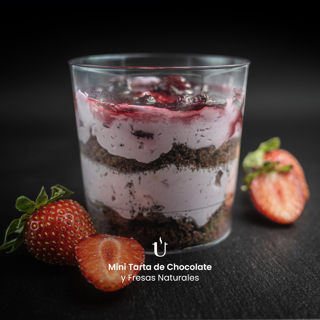 Mini Tarta de Chocolate y Fresas Naturales Raggu