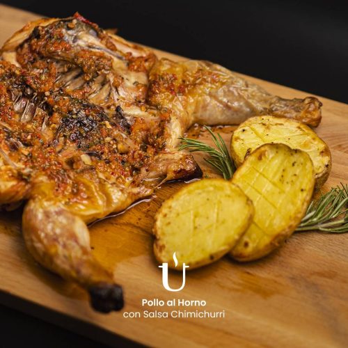 Pollo al Horno con Salsa Chimichurri - Raggú
