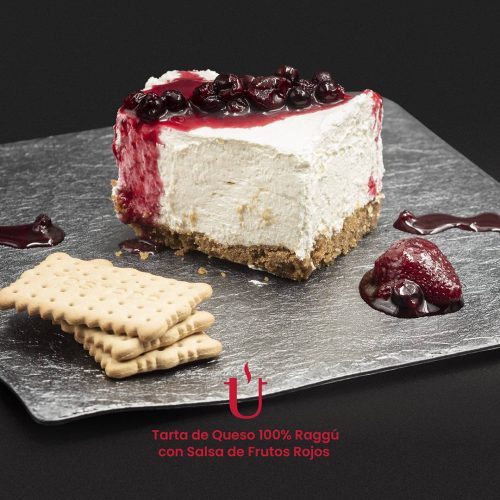 Tarta de Queso con Salsa de Frutos Rojos - Raggú