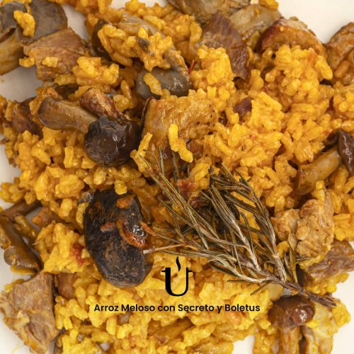 Arroz Meloso con Secreto y Boletus - Raggú