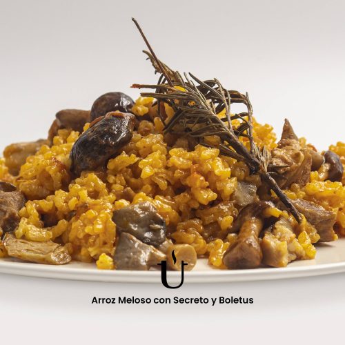 Arroz Meloso con Secreto y Boletus - Raggú